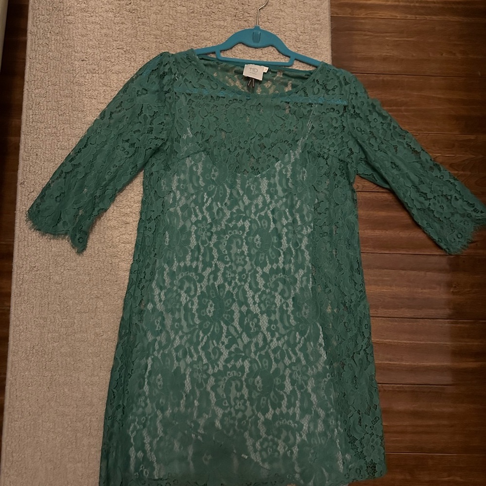 lace shift dress from Anthropologie